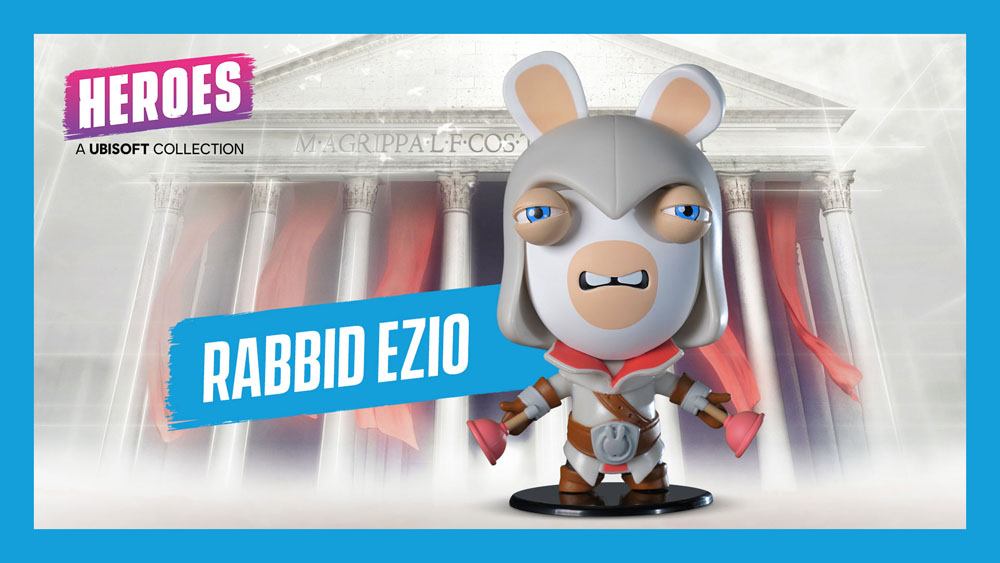 Assassin's Creed / Raving Rabbids Ubisoft Heroes Collection Chibi Figur Rabbid Ezio 10 cm