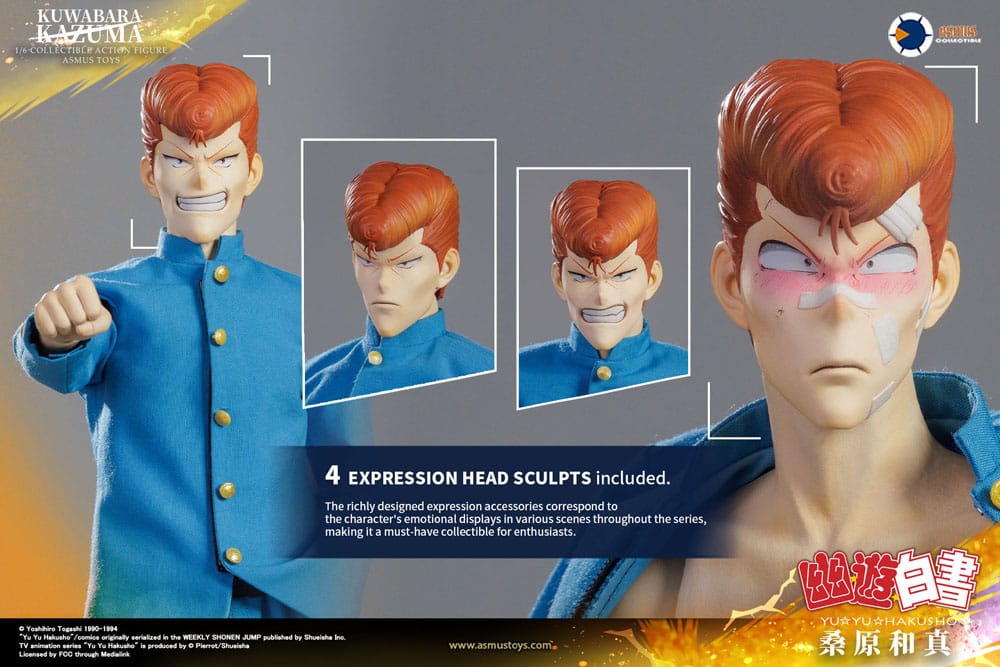 Yu Yu Hakusho Actionfigur 1/6 Kazuma Kuwabara (Luxury Version) 30 cm