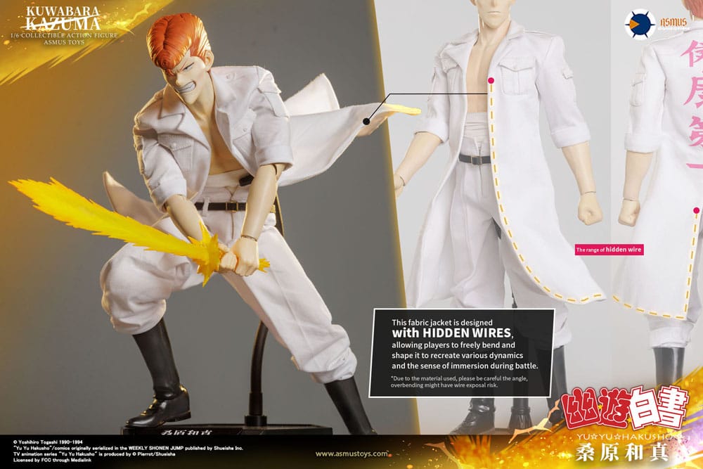 Yu Yu Hakusho Actionfigur 1/6 Kazuma Kuwabara (Luxury Version) 30 cm