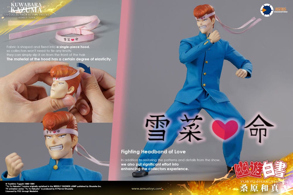 Yu Yu Hakusho Actionfigur 1/6 Kazuma Kuwabara (Luxury Version) 30 cm