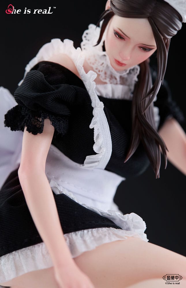 Original Character Dress Series PVC Statue 1/6 She is real Water Droplet Maid 27 cm