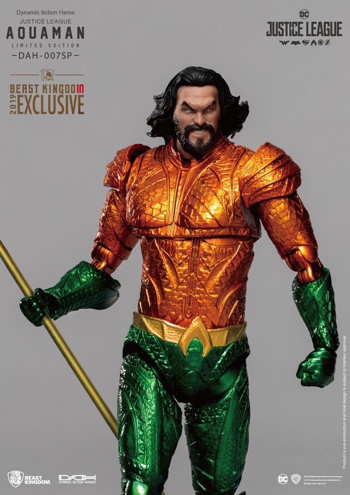 Justice League Dynamic 8ction Heroes Actionfigur 1/9 Aquaman Comic Color Ver. 20 cm