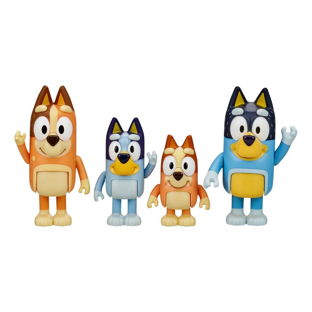 Bluey Actionfiguren 4er-Pack