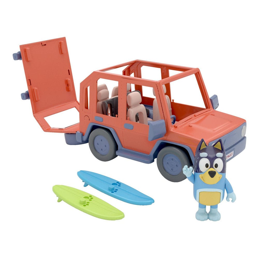 Bluey Actionfigur mit Fahrzeug Bluey Family Cruiser