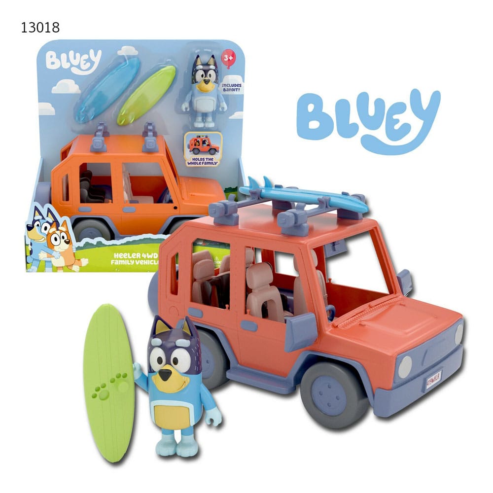 Bluey Actionfigur mit Fahrzeug Bluey Family Cruiser