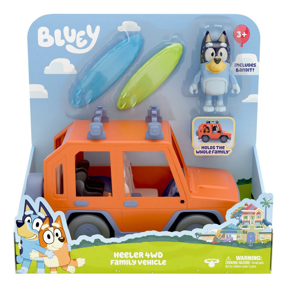 Bluey Actionfigur mit Fahrzeug Bluey Family Cruiser