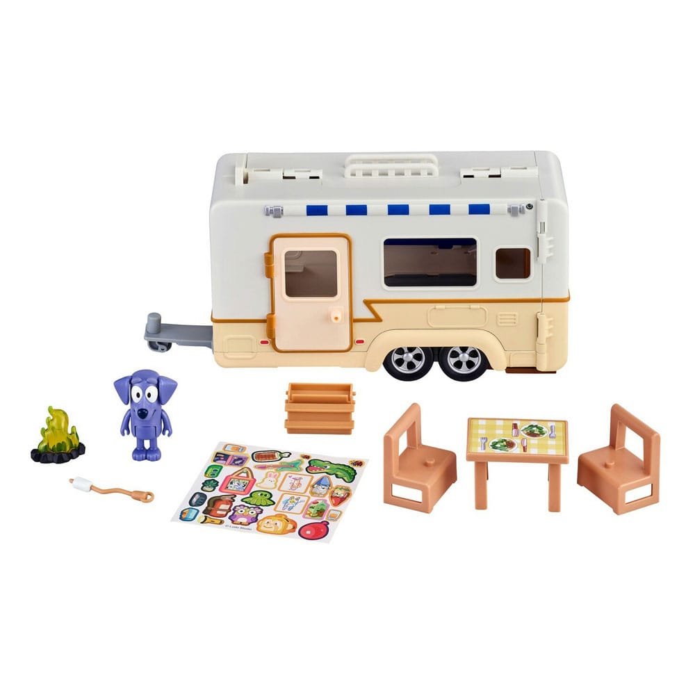 Bluey Actionfigur mit Fahrzeug Bluey Caravan