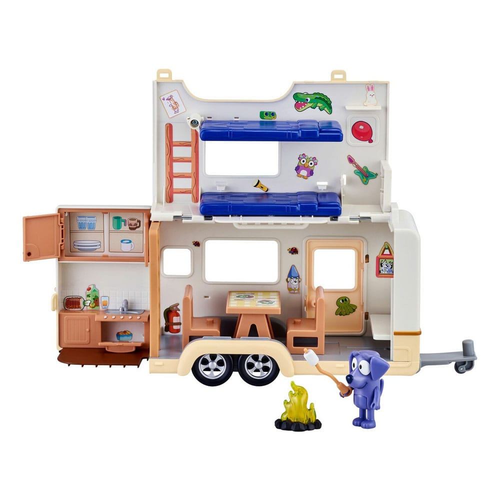 Bluey Actionfigur mit Fahrzeug Bluey Caravan