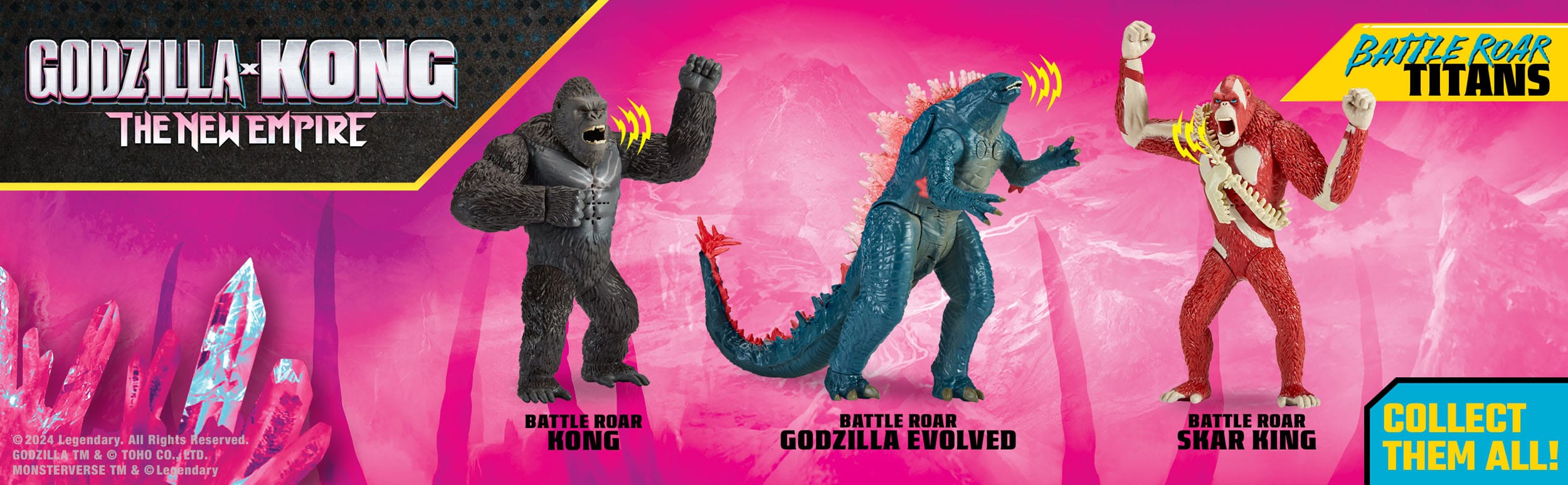 Godzilla x Kong The new Empire Actionfiguren Deluxe elek Figures 18 cm Sortiment (4)