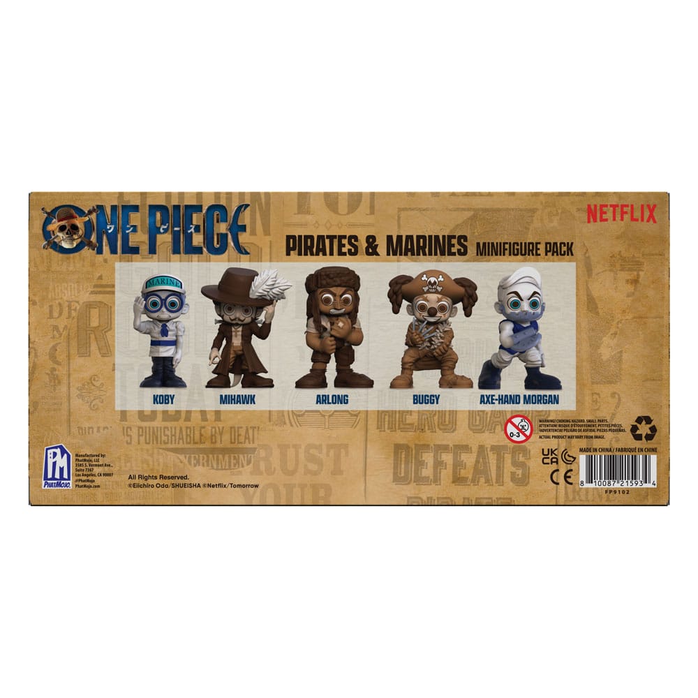 One Piece Minifiguren Set Prates & Marines 6 cm