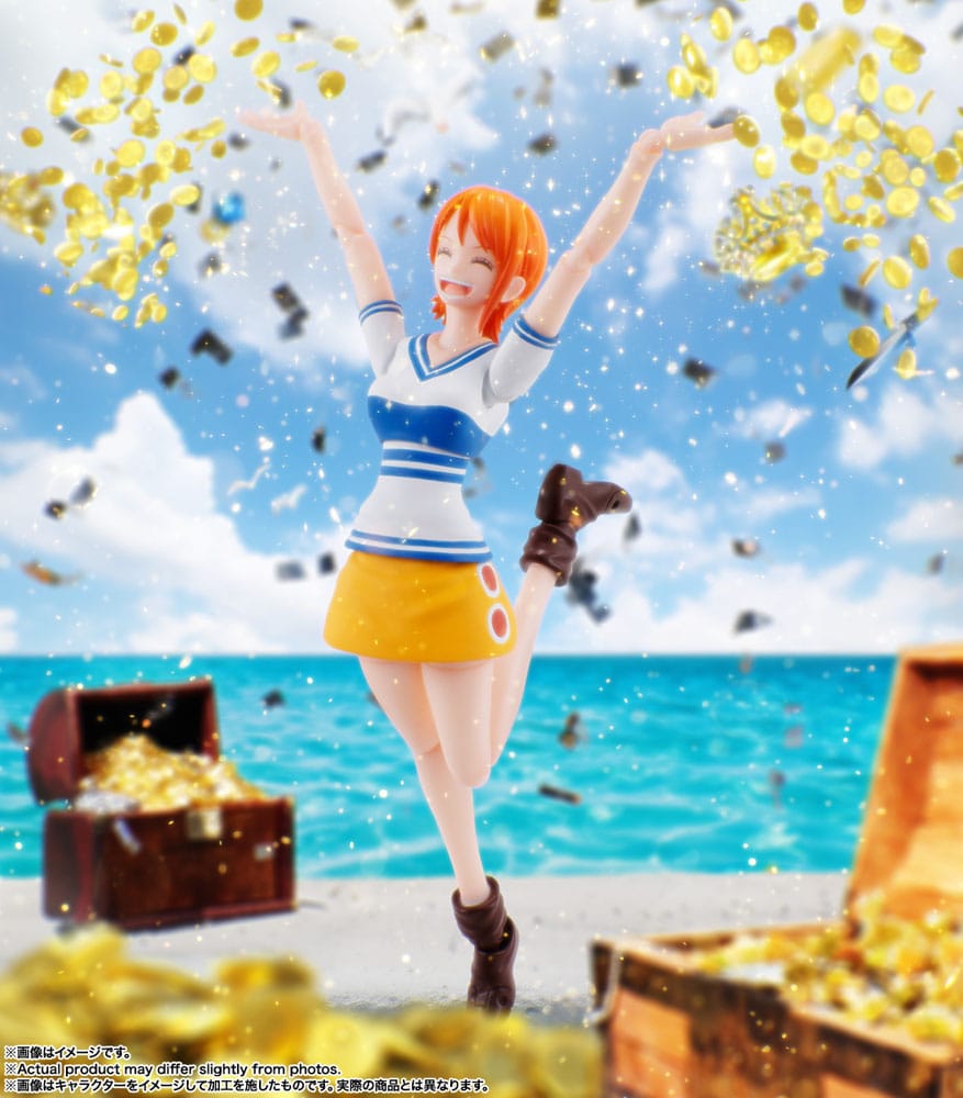 One Piece S.H. Figuarts Actionfigur Nami Romance Dawn 14 cm