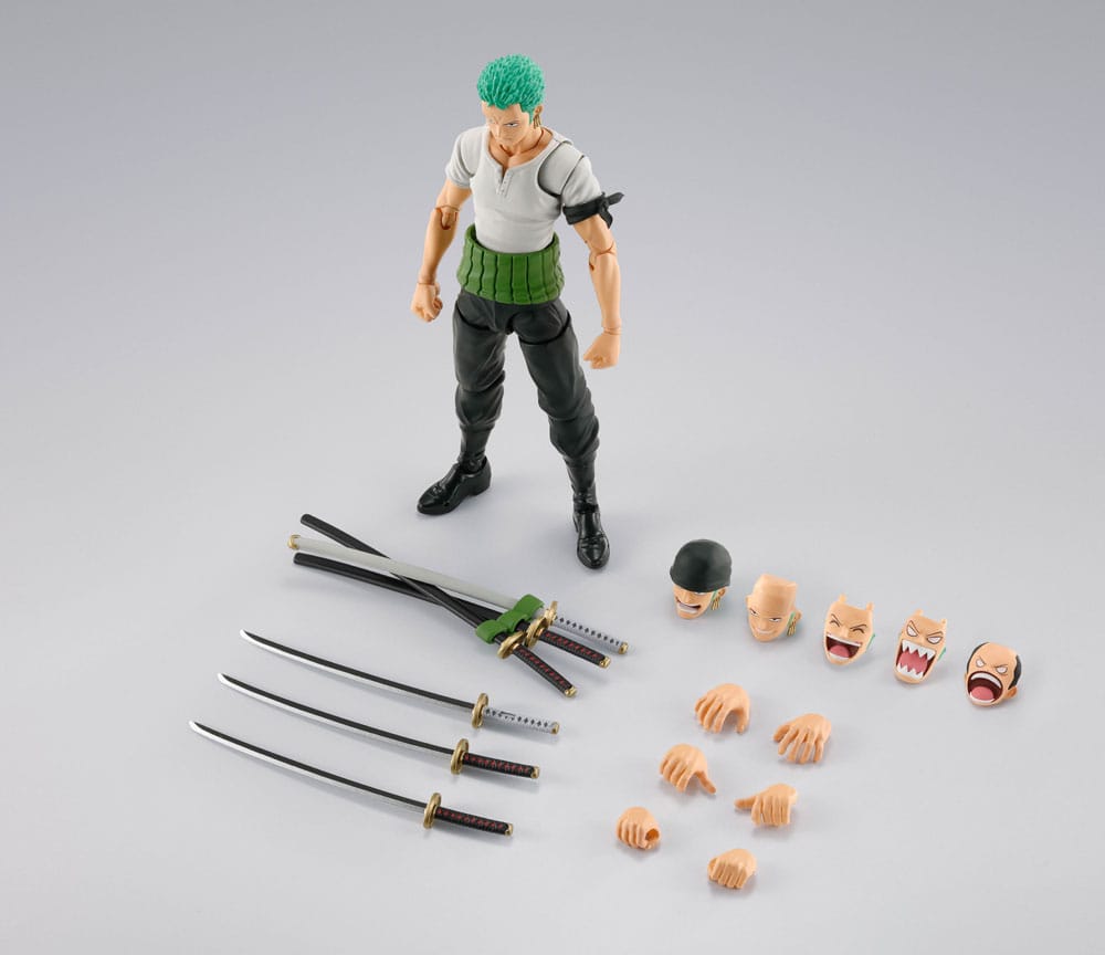 One Piece S.H.Figuarts Actionfigur Roronoa Zoro Romance Dawn Ver. 15 cm