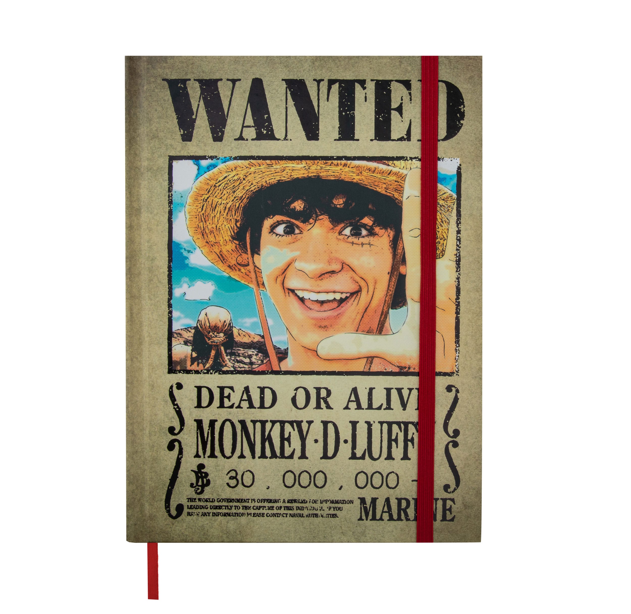 One Piece Notizbuch Wanted Posters