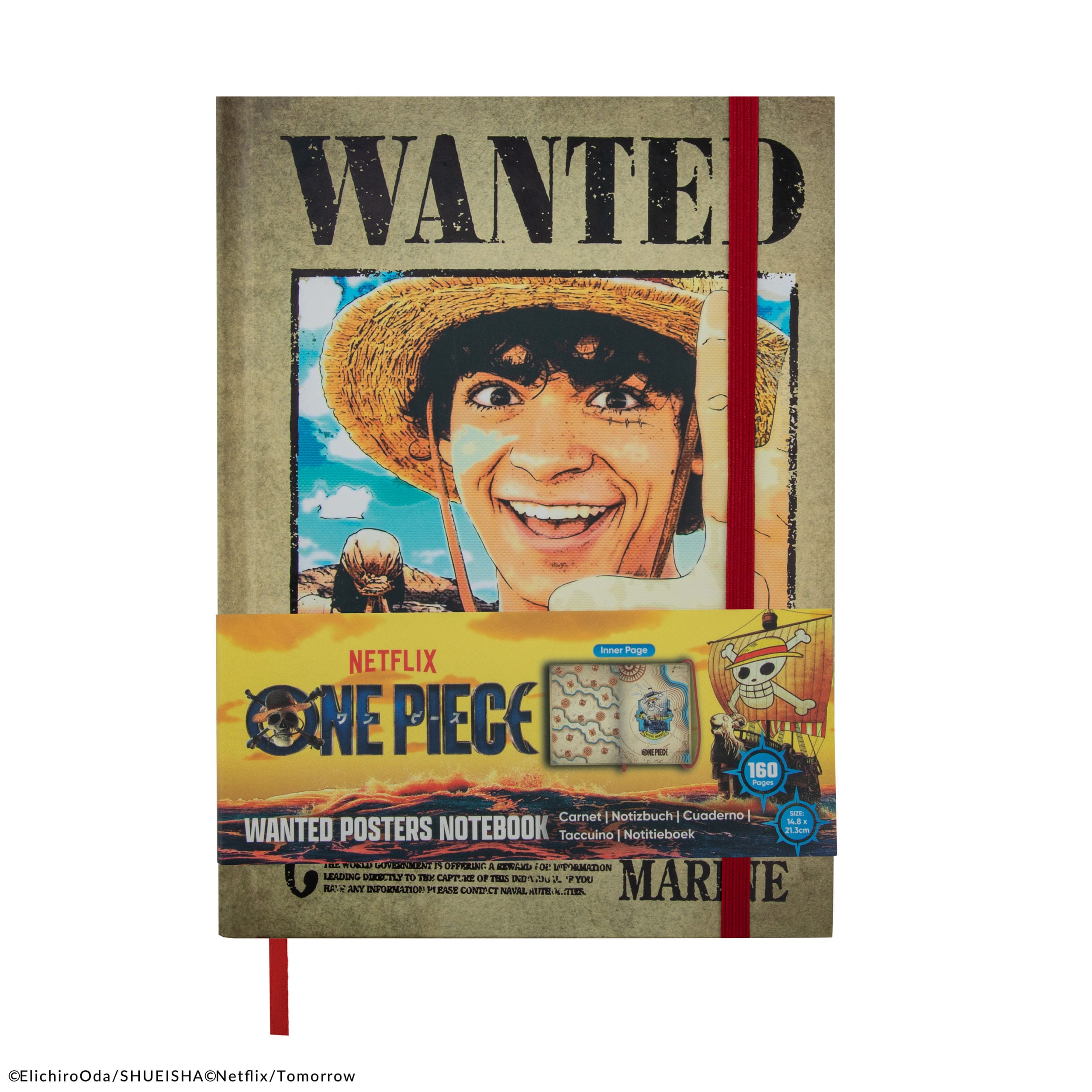 One Piece Notizbuch Wanted Posters