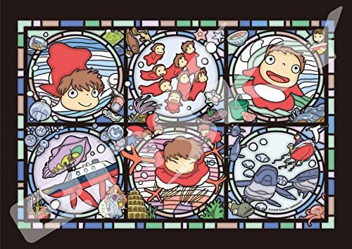 Ponyo Puzzle Stained Glass Ponyos everywhere (208 Teile)