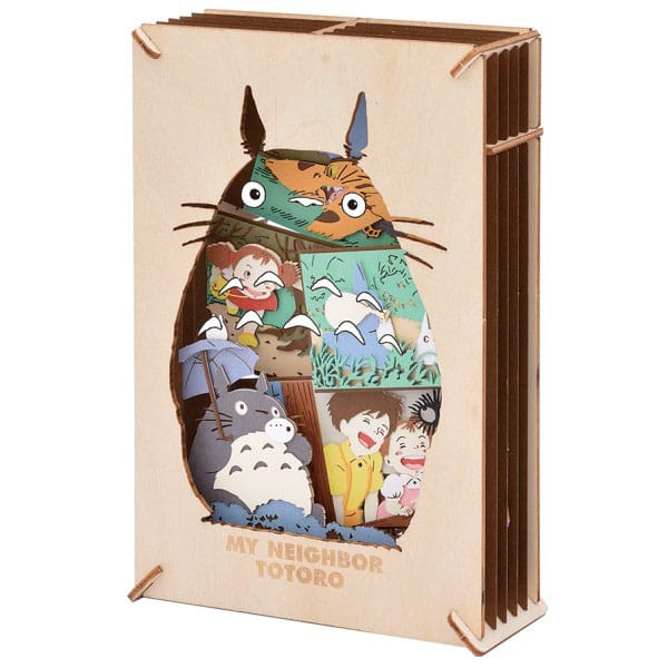 Mein Nachbar Totoro Paper Model Kit Paper Theater Wood Style Silhouette Big Totoro