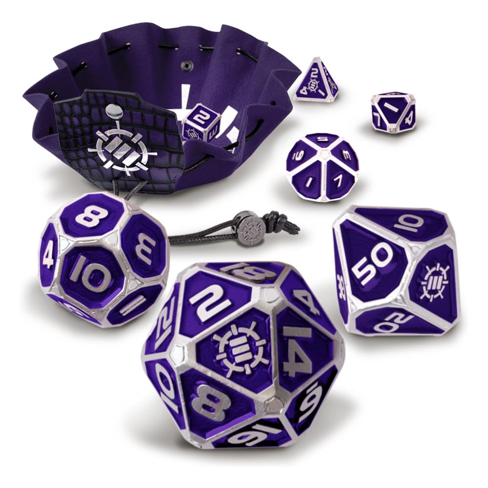 Enhance Tabletop Series Metall RPG Würfel Set Purple (7)