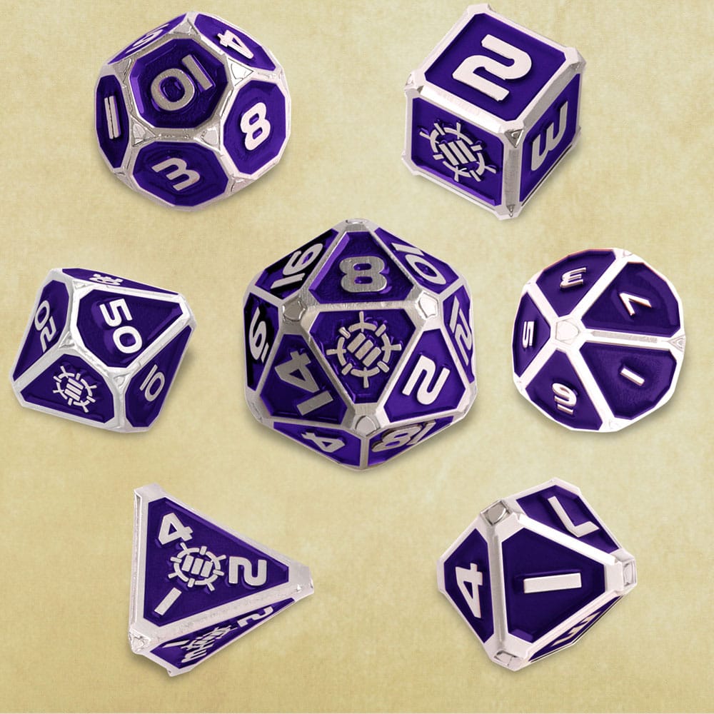 Enhance Tabletop Series Metall RPG Würfel Set Purple (7)