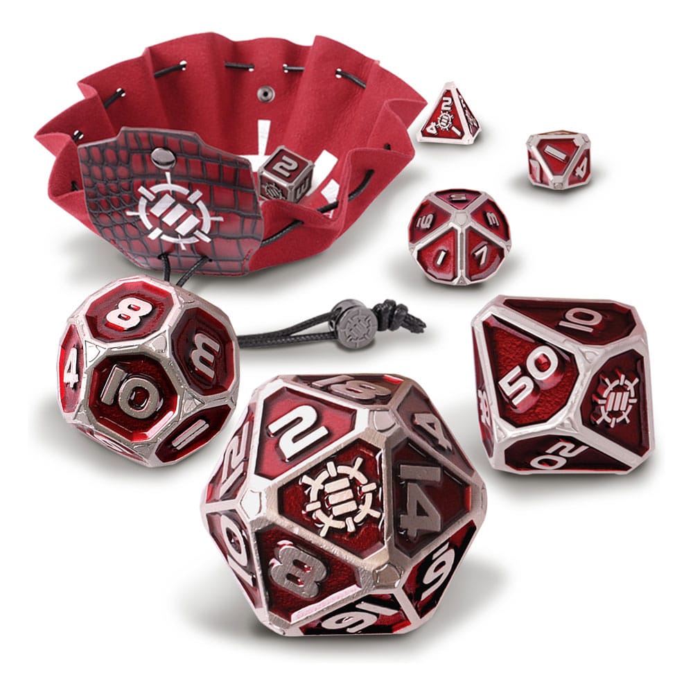 Enhance Tabletop Series Metall RPG Würfel Set Red (7)