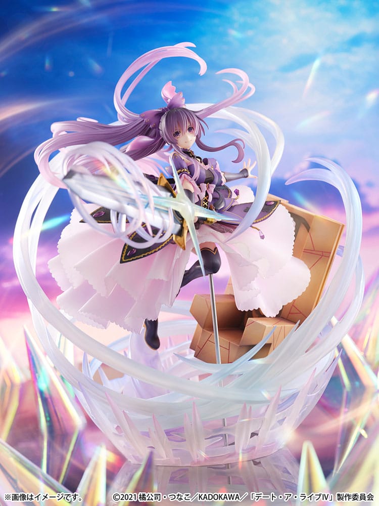 Date A Live IV SHIBUYA SCRAMBLE FIGURE PVC Statue 1/6 Tohka Yatogami Princess Amethyst Dress Ver. 32 cm