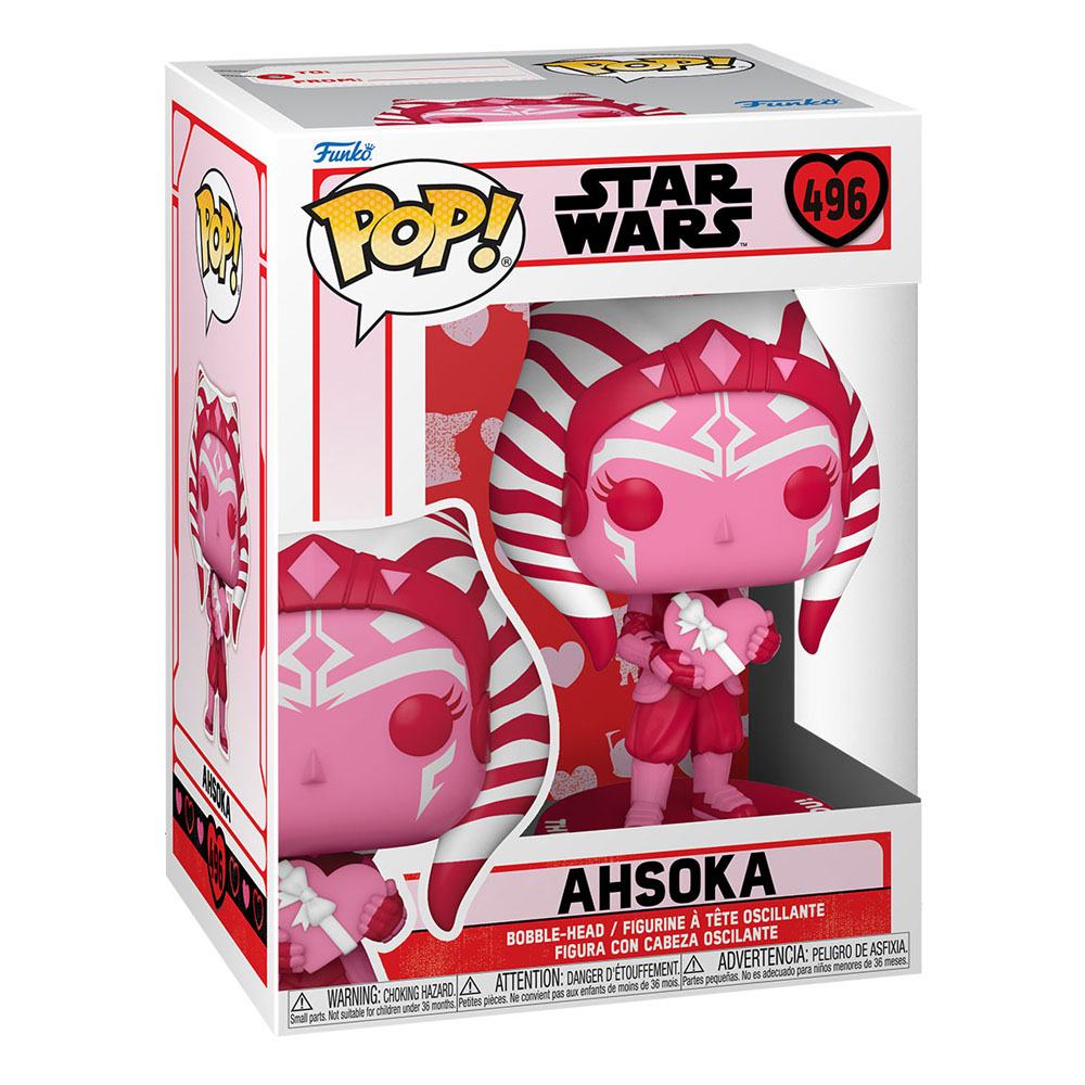 Star Wars Valentines POP! Star Wars Vinyl Figur Ahsoka 9 cm