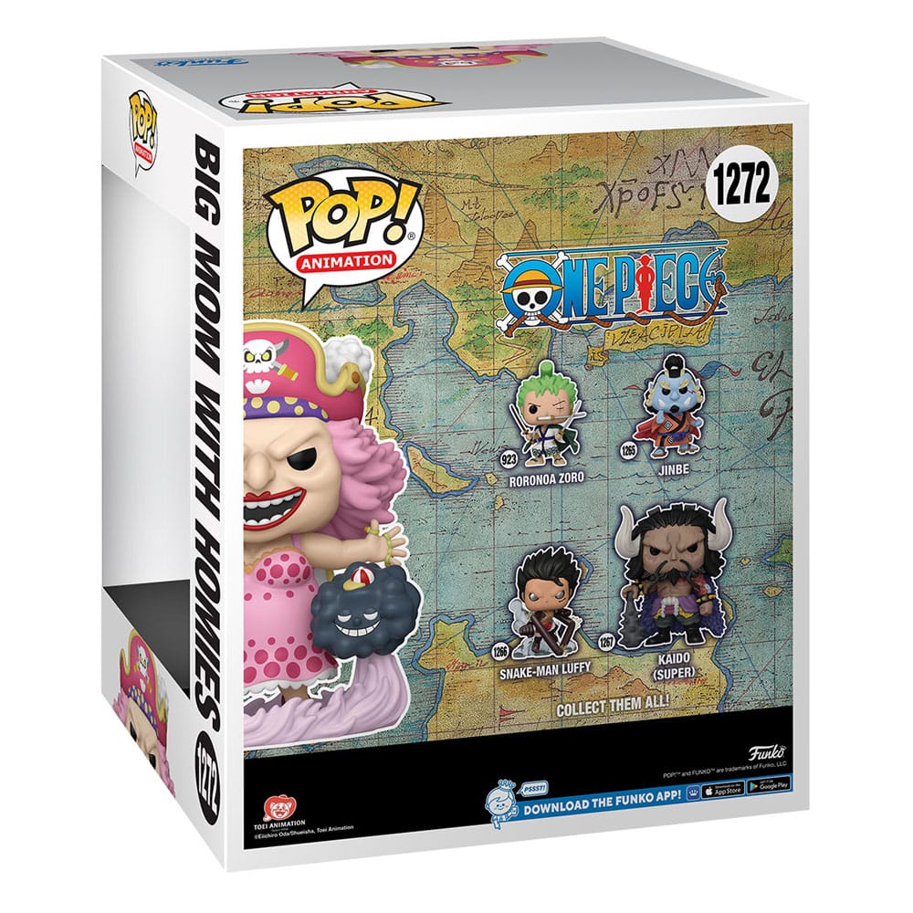 One Piece Super Sized POP! Animation Vinyl Figur Big Mom w/Homies 15 cm