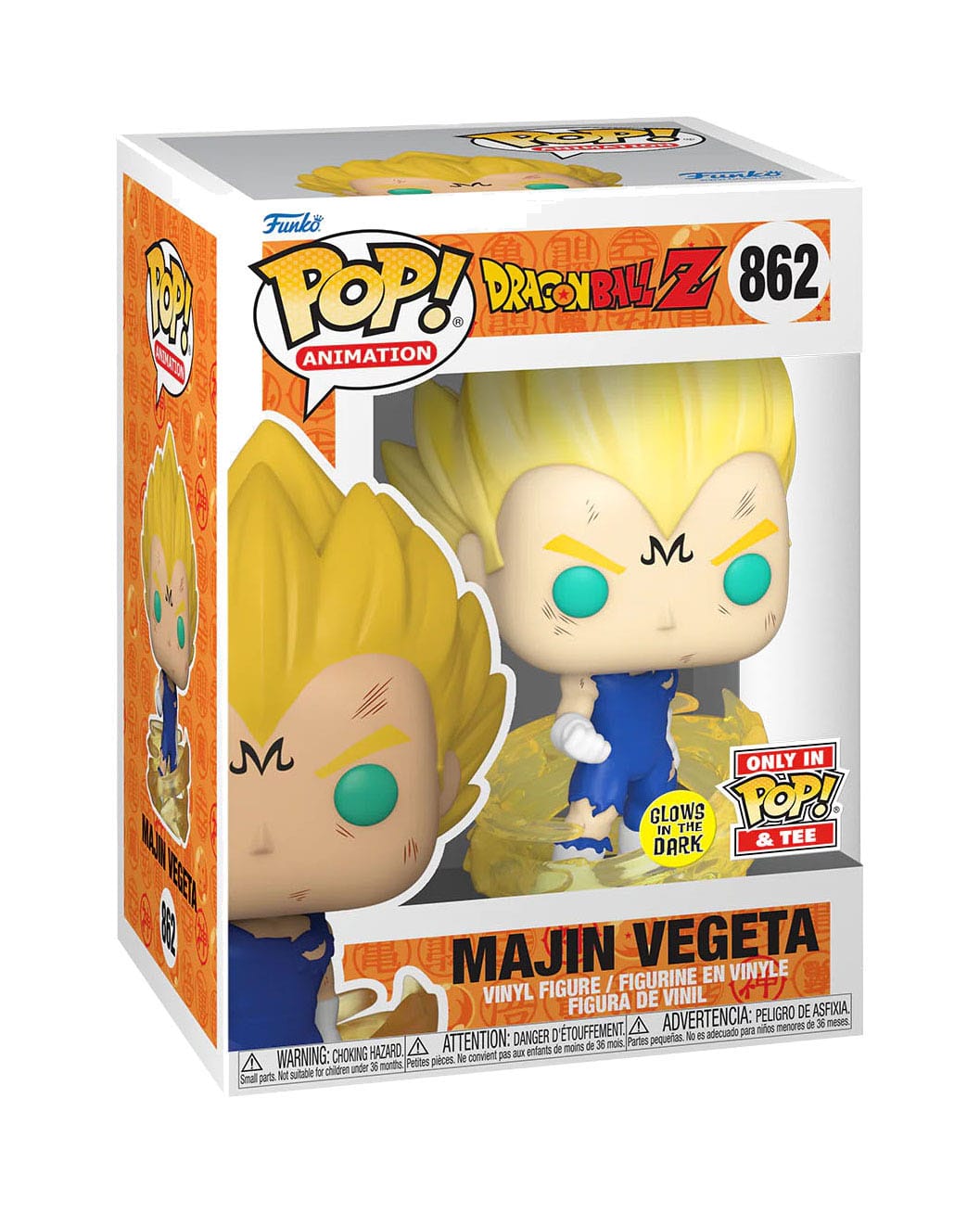 Dragonball Z POP! & Tee Vinyl Figur & T-Shirt Set Majin Vegeta (GW) Größe S