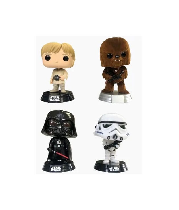 Star Wars POP! Movies Vinyl Figuren 4er-Pack New Classics (FL) 9 cm