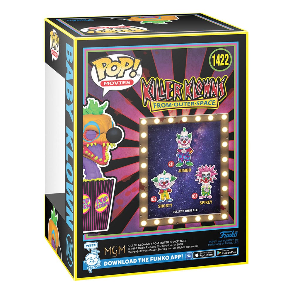 Killer Klowns from Outer Space POP! Movies Vinyl Baby Klown(BLKLT) Exclusive Edition 9 cm