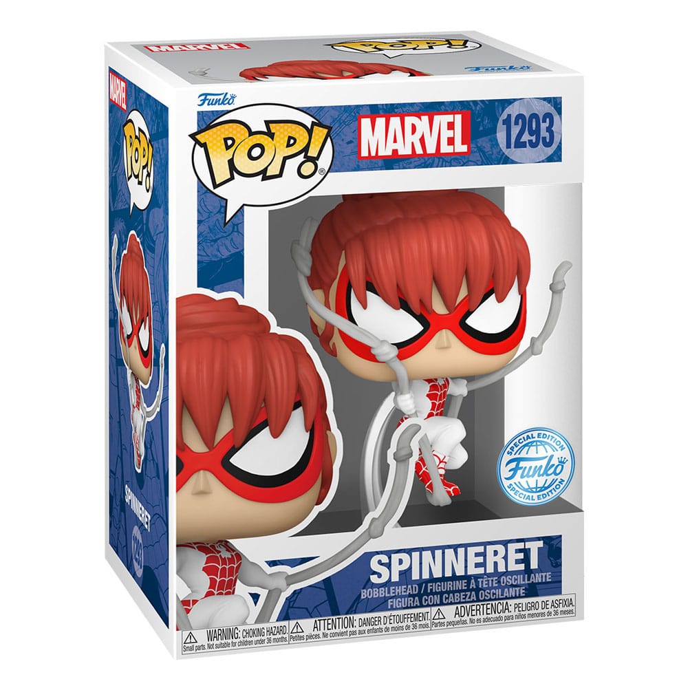 Spider-Man POP! Marvel Vinyl Figur Spinneret 9 cm