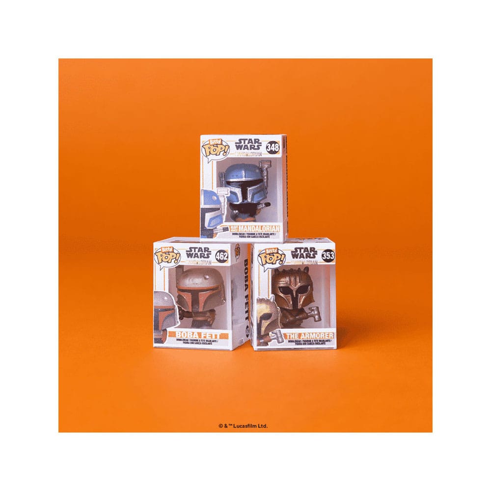 Star Wars: Mandalorian Bitty POP! Vinyl Figuren 4er-Pack Heavy Mandalorian 2,5 cm