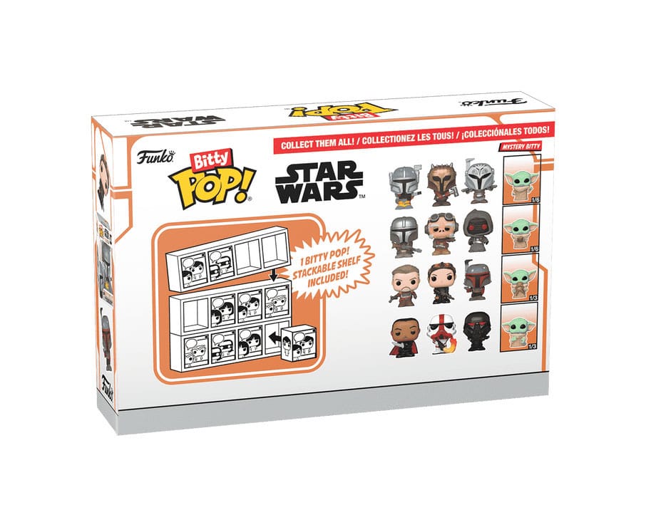 Star Wars: Mandalorian Bitty POP! Vinyl Figuren 4er-Pack Heavy Mandalorian 2,5 cm