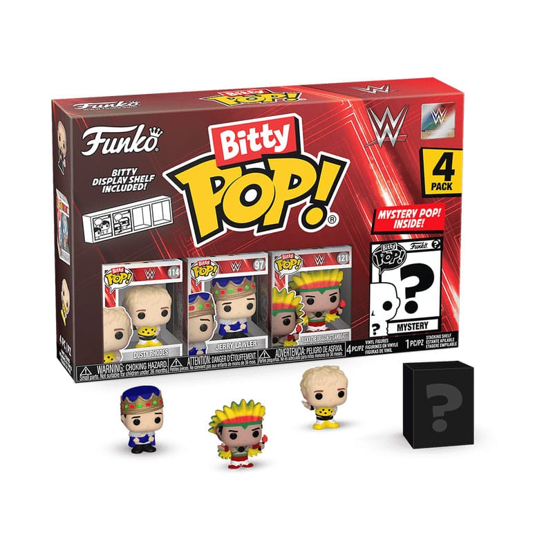 WWE Bitty POP! Vinyl Figuren 4er-Pack Dusty Rhodes 2,5 cm