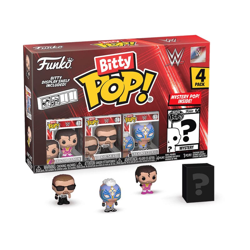 WWE Bitty POP! Vinyl Figuren 4er-Pack Razor Ramon 2,5 cm