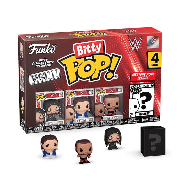 WWE Bitty POP! Vinyl Figuren 4er-Pack The Undertaker 2,5 cm