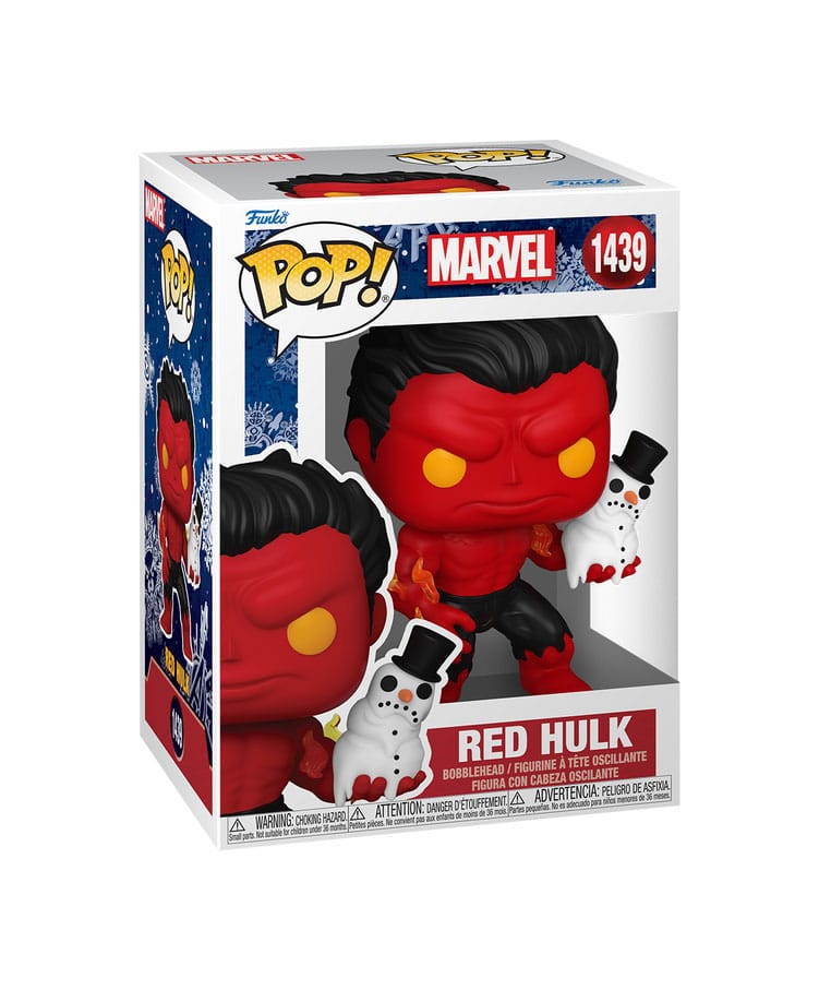 Marvel POP! Vinyl Figur Holiday Red Hulk 9 cm