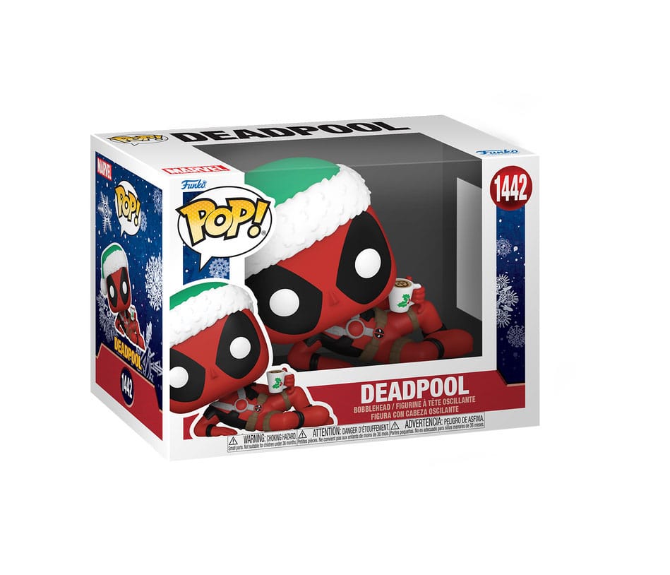 Marvel POP! Vinyl Figur Holiday Deadpool 9 cm