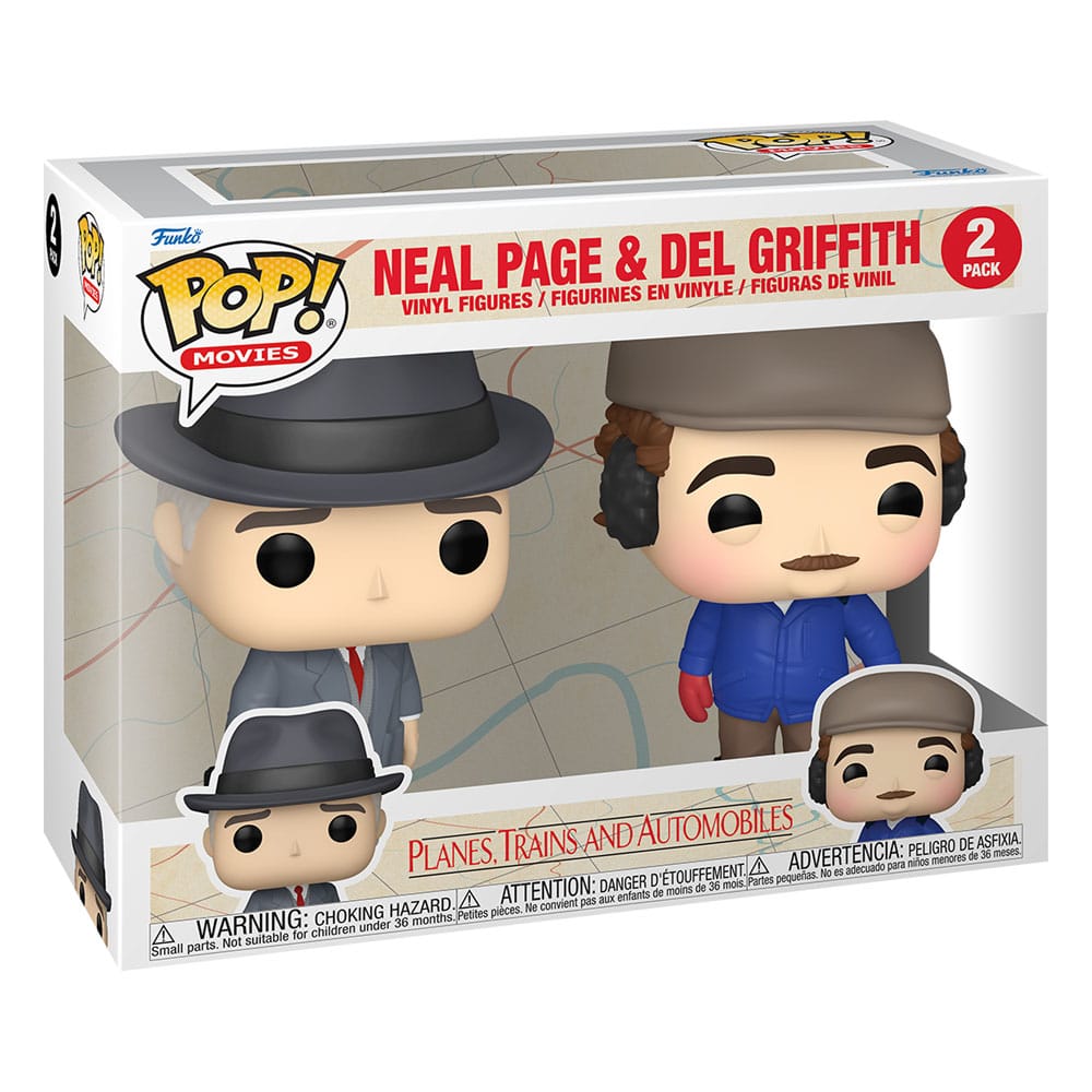 Ein Ticket für Zwei POP! Movies Vinyl Figuren 2er-Pack Neal Page & Del Griffith 9 cm