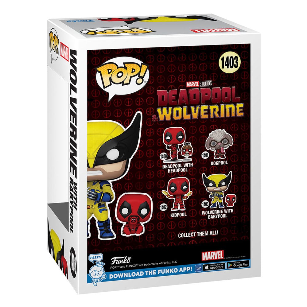 Deadpool 3 POP & Buddy! Vinyl Figur Wolverine w/ Babypool 9 cm