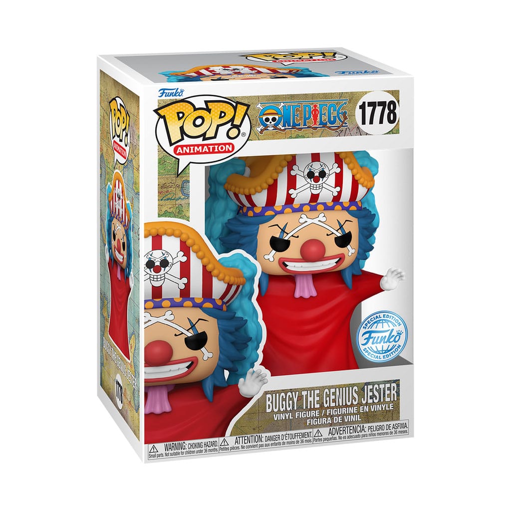 One Piece POP! Movies Vinyl Figur Buggy(Post Time-Skip) Exclusive 9 cm