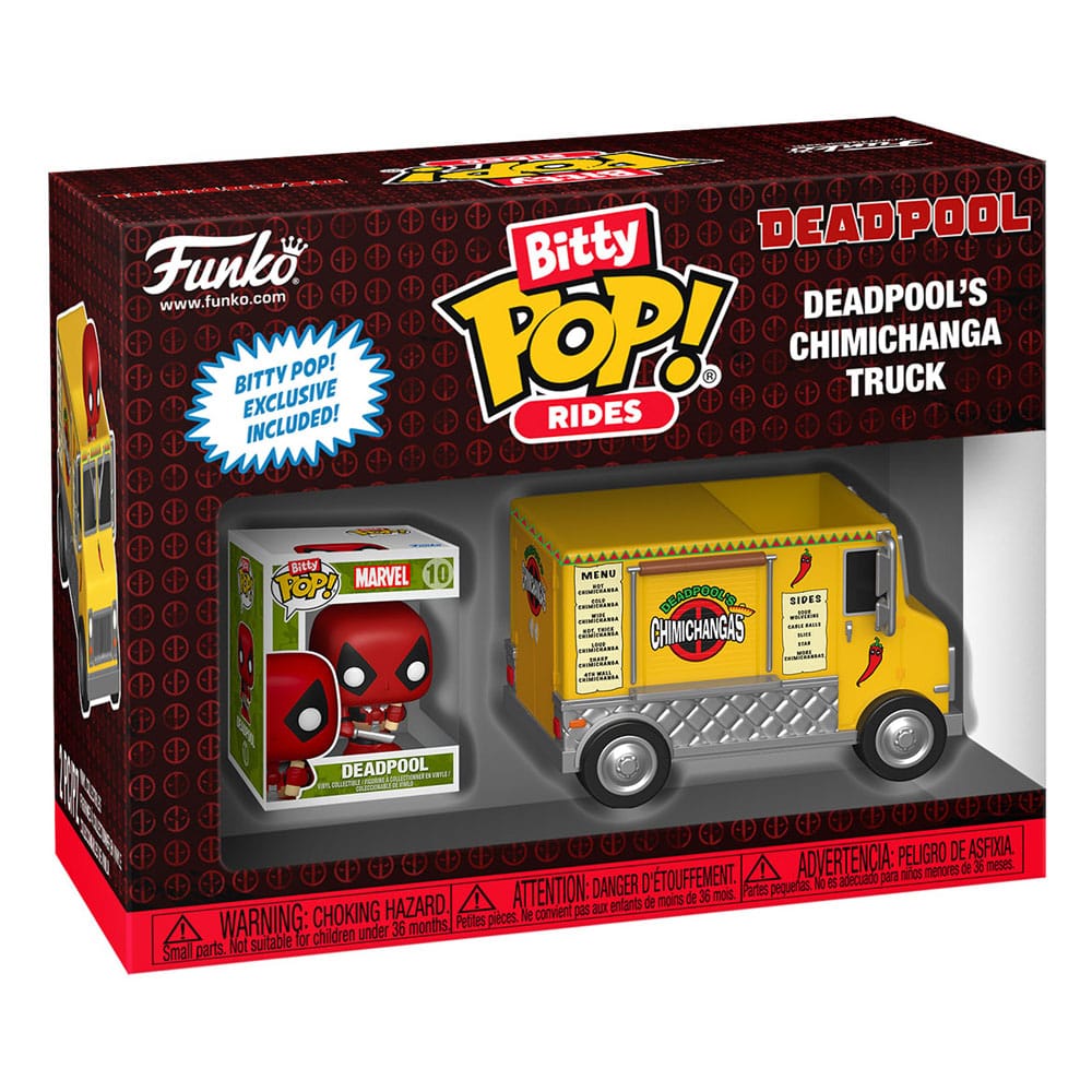 Marvel POP! Rides Vinyl Figur Deadpool w/Chimichanga Truck 2,5 cm