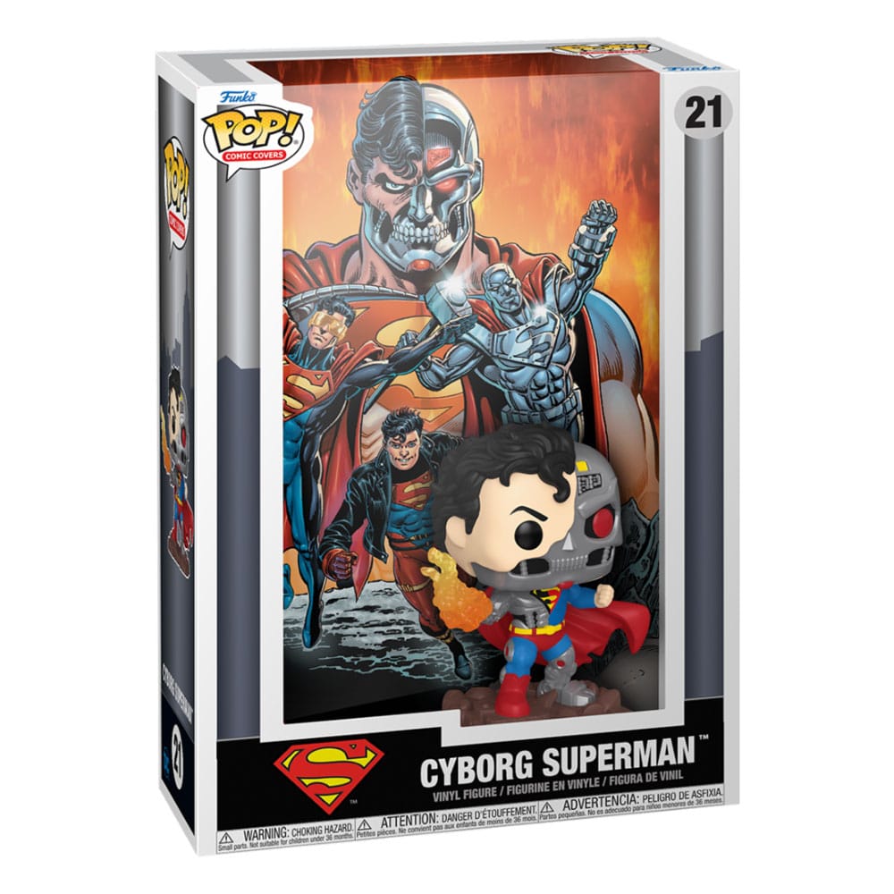 DC Comics POP! Comic Cover Vinyl Figur Cyborg Superman 9 cm