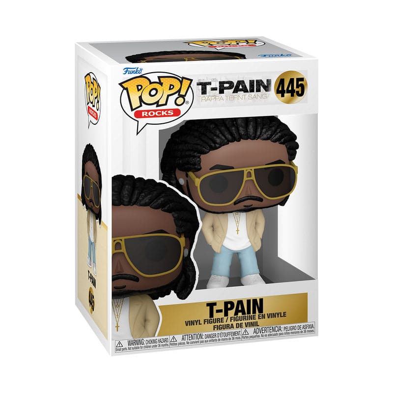 T-Pain POP! Rocks Vinyl Figur T-Pain (Rappa Ternt Sanga) 9 cm