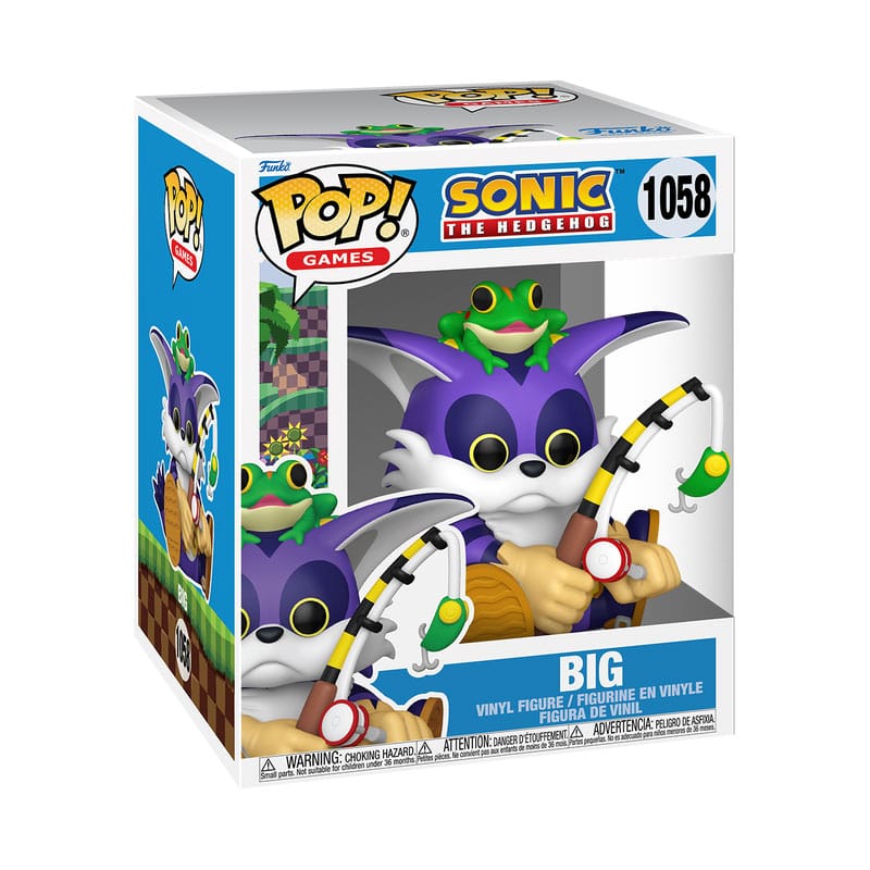 Sonic the Hedgehog Oversized POP! Vinyl Figur Big the Cat w/Froggy 15 cm