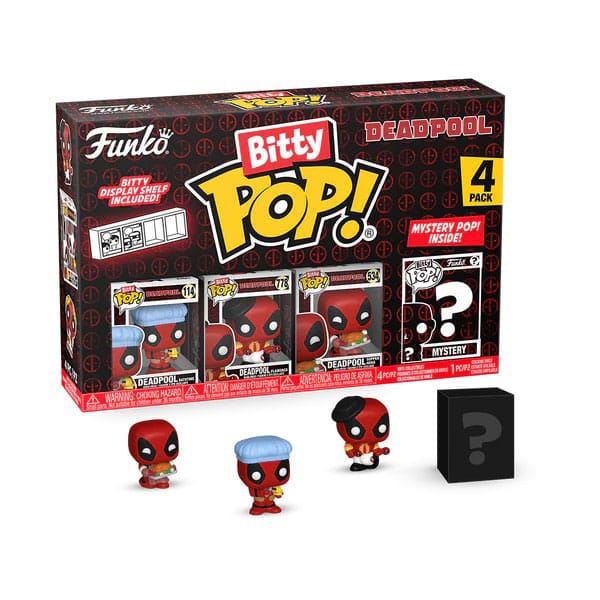 Deadpool Bitty POP! Vinyl Figuren 4er-Pack Bathtime 2,5 cm