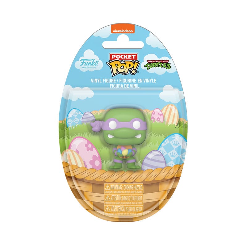 Teenage Mutant Ninja Turtles Pocket POP! Vinyl Figuren Easter Donatello 4 cm Display (12)