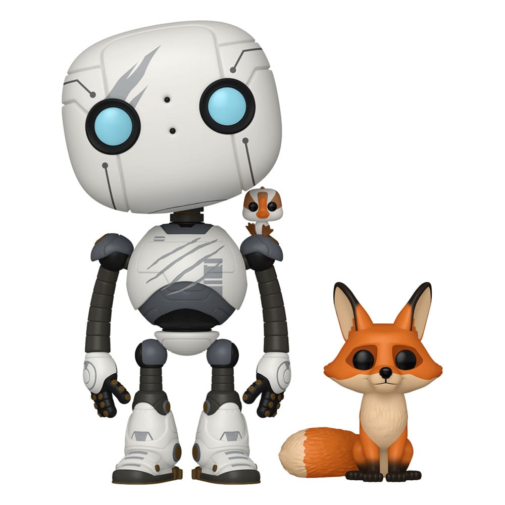 Der wilde Roboter POP&Buddy! Movies Vinyl Figuren Roz w/Brightbill & Fink 9 cm