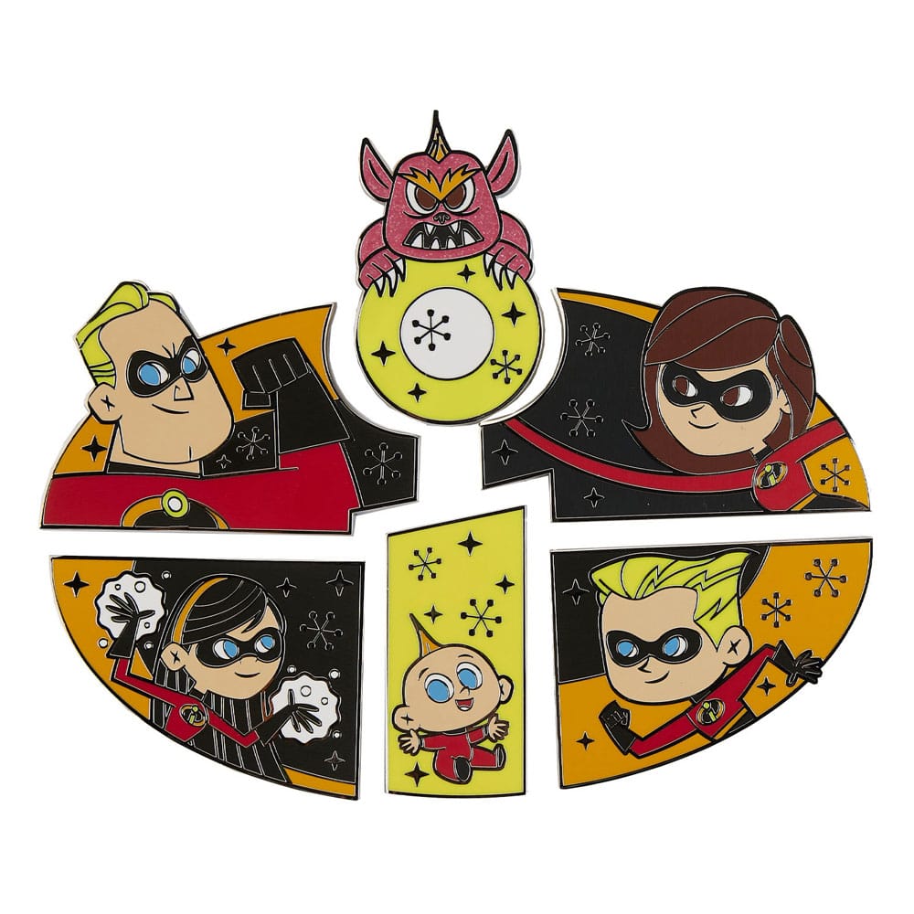 Disney Pixar Loungefly POP! Pin Ansteck-Pins Incredibles 3 cm Sortiment (12)