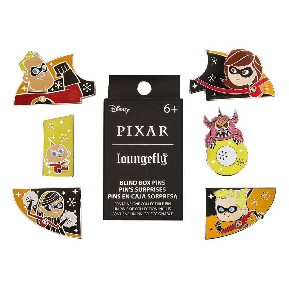 Disney Pixar Loungefly POP! Pin Ansteck-Pins Incredibles 3 cm Sortiment (12)