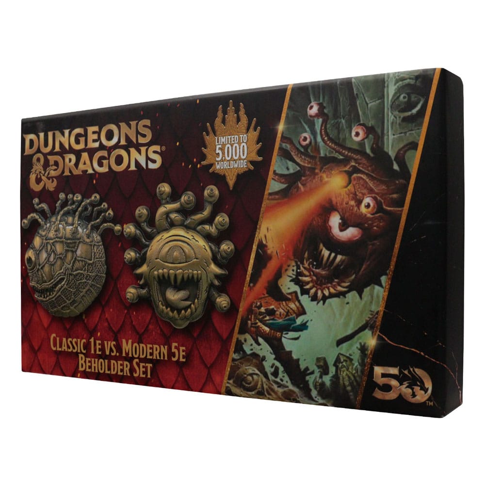 Dungeons & Dragons Medaillen-Set 50th Anniversary Beholder Twin Edition